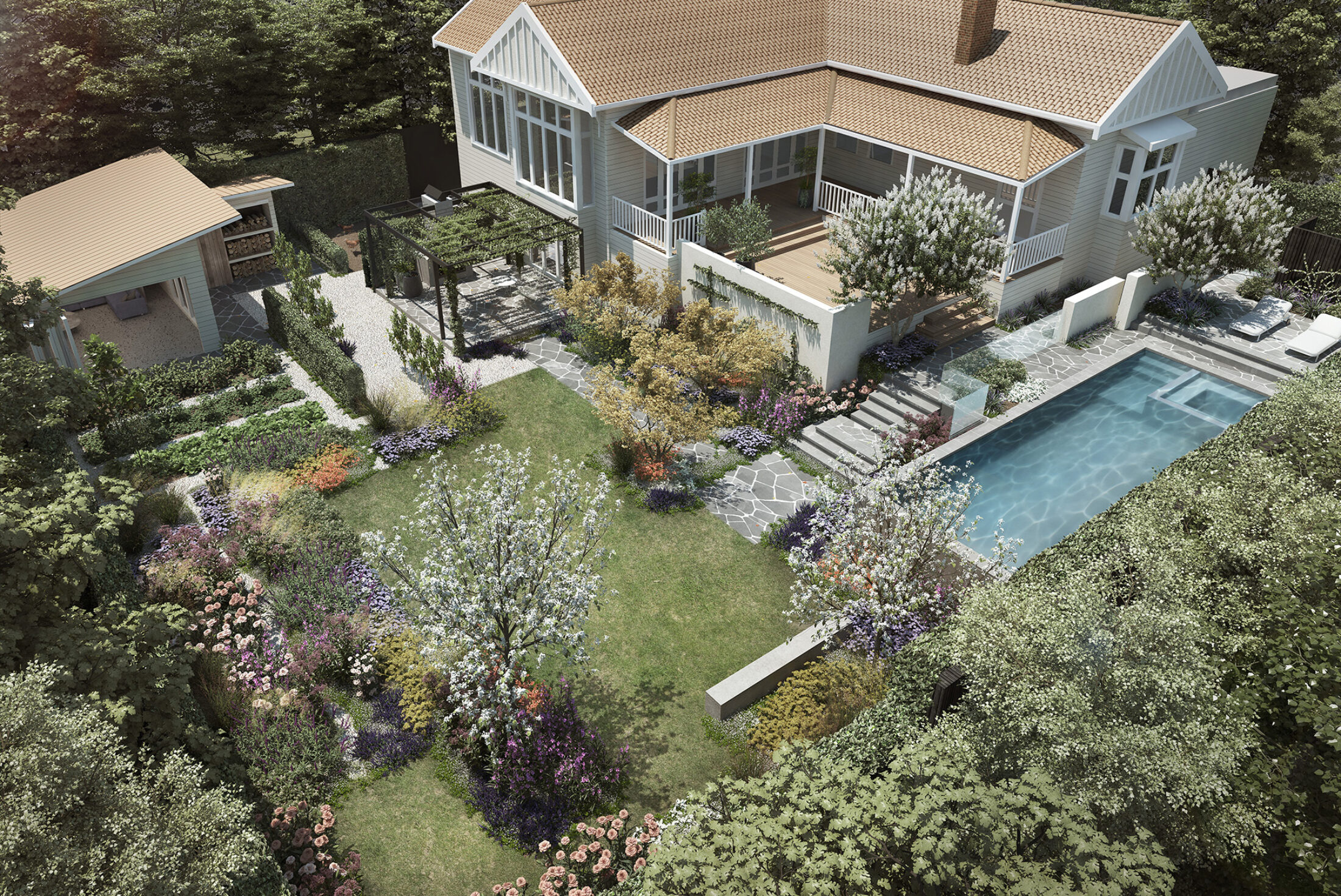 Gow Garden View Aerial